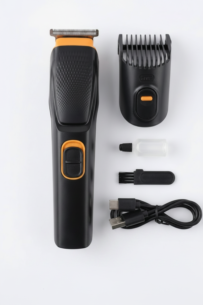 AT-509 Rechargeable Hair Beard Trimmer for Men Trendy Styler Trimmer Stainless Steel Sharp Blade Beard Shaver (Black)